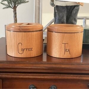 Vintage Mid-Century Cornwall Coffee and Tea Canisters